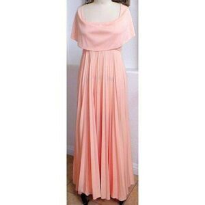 Peach Mother in Law butterfly gown/dress